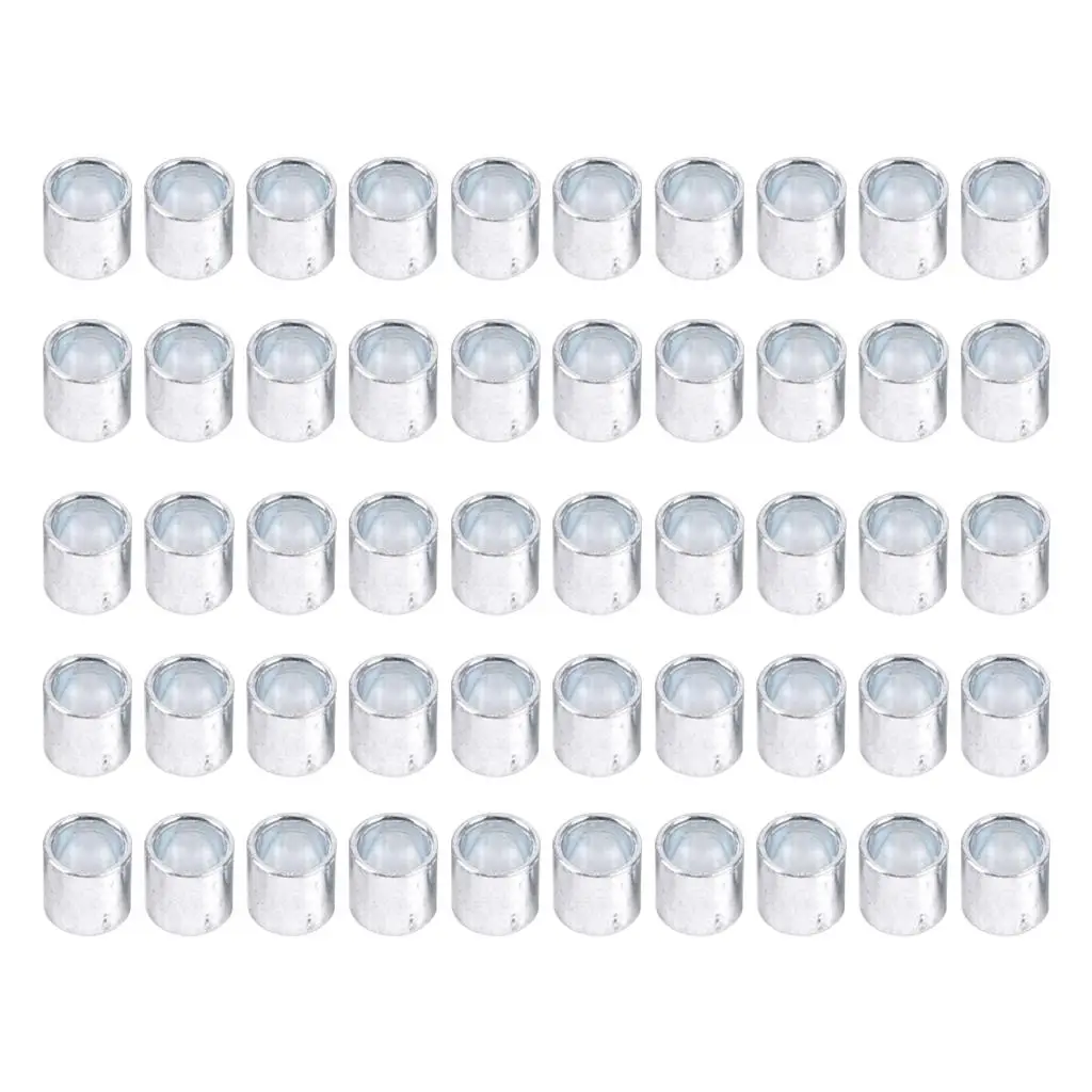50 Pieces Durable Aluminum Longboard Skateboard Bearing Spacer 10mm X 11mm 50 Pieces Durable Aluminum Longboard Skateboard Bearing Spacer 10mm X 11mm