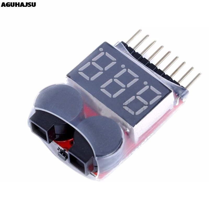 Testeur de batterie Lipo 1S-8S avec alarme sonore et indicateur LED