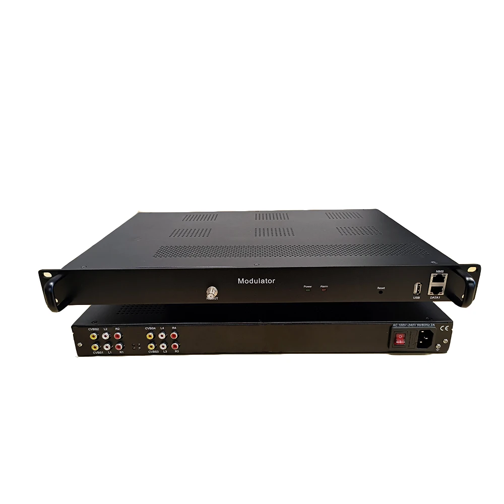 4/8 Way SD Encoder Modulator, Audio and Video Converter ,AV to RF  Broadcast TV Transmission Equipment