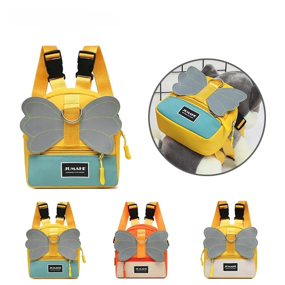 

Рюкзак с ремнем для маленьких собак и крыльями бабочки, сумка-седло для домашних животных, дорожная уличная сумка для закусок