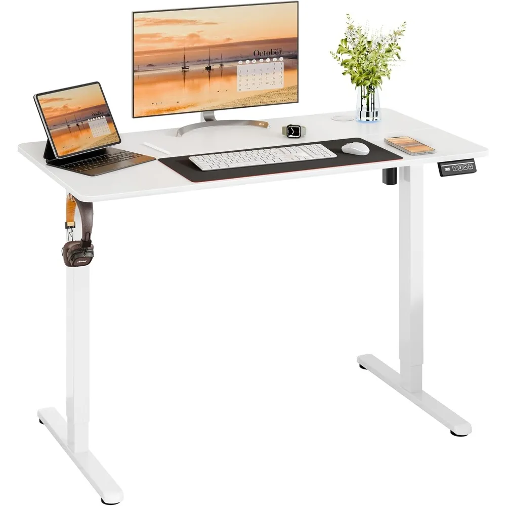 Height Adjustable Electric Standing Desk, Adjustable Desk with Memory Controller, 48" x 24", Computer Desks 2
