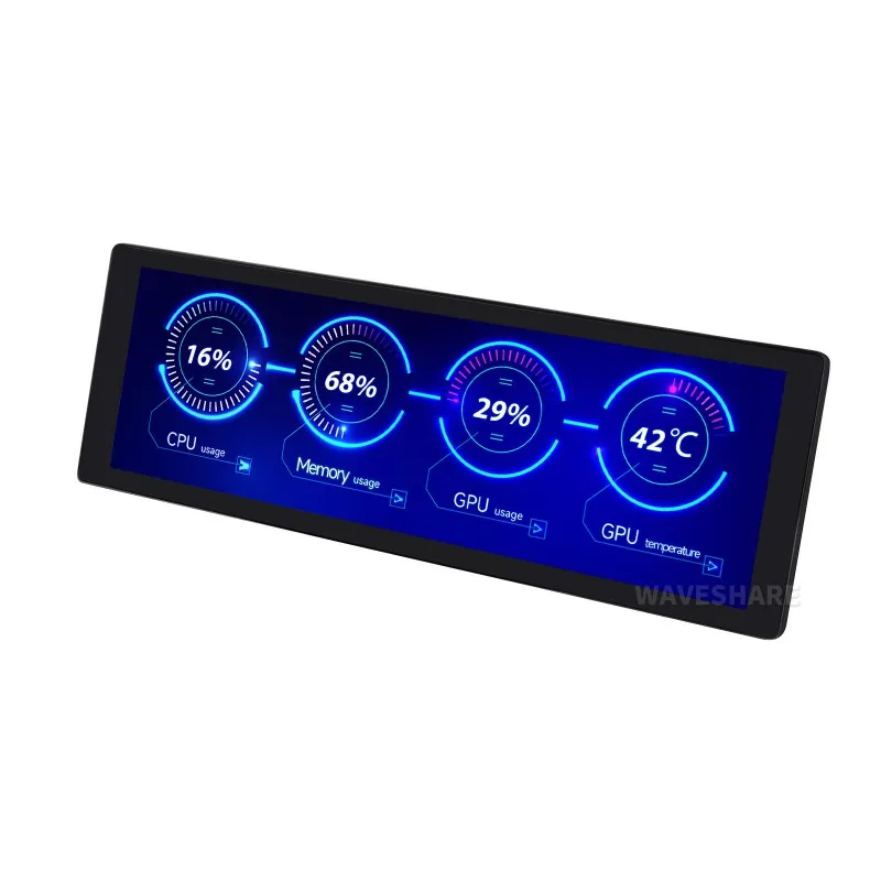 7.9 ġ IPS ÷, 400  1280 ȼ, ȭ  г, HDMI ̽, ġ  ɼ-Waveshare