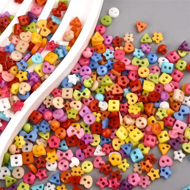 5-7mm 미니 버튼 레진 버튼 인형 옷 버튼 수제 의류 바느질 DIY 공예 바느질 액세서리
