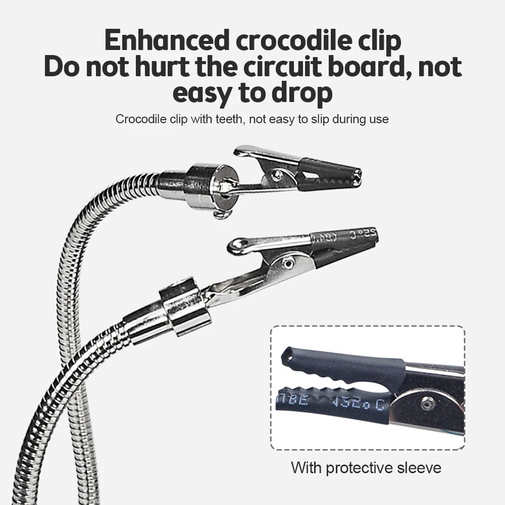 Soldering Rework Station Welding Magnifying Glass Auxiliary Clip Magnifier Soldering Station Holder Repair Tools for Weld Repair