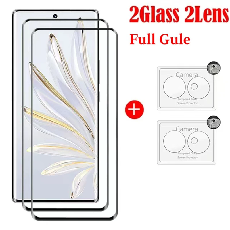 3DFullGuleTemperedGlassForHonor70ExplosionproofScreen