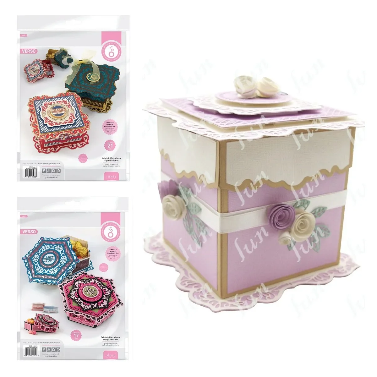 

Metal Cutting Dies DIY Geometric Gift Box Die Cuts Scrapbooking Paper Cards Template Stencil Template Cuts Crafts Handmade