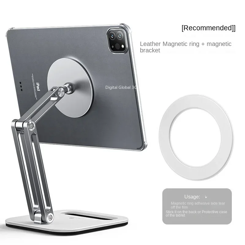 Metal Suporte de Tablet Magnético Suporte de Mesa Ipad Pro Xiaomi Samsung Huawei Apple Acessórios - Imagem 4