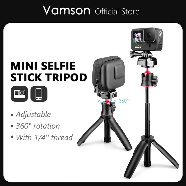 UURIG-Trépied Selfie Stick pour GoPro, 12, 11, Insta360, Action