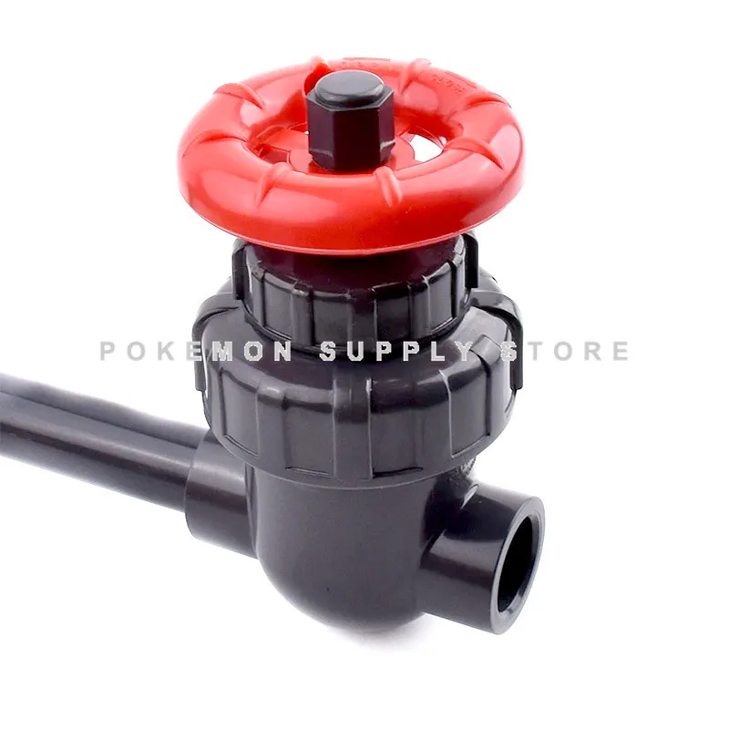 Aquarium Accessories U PVC Plastic Gate Valve 20/25/32/40/50mm Precision Flow Control PVC Sluice Switch For Garden Irrigation