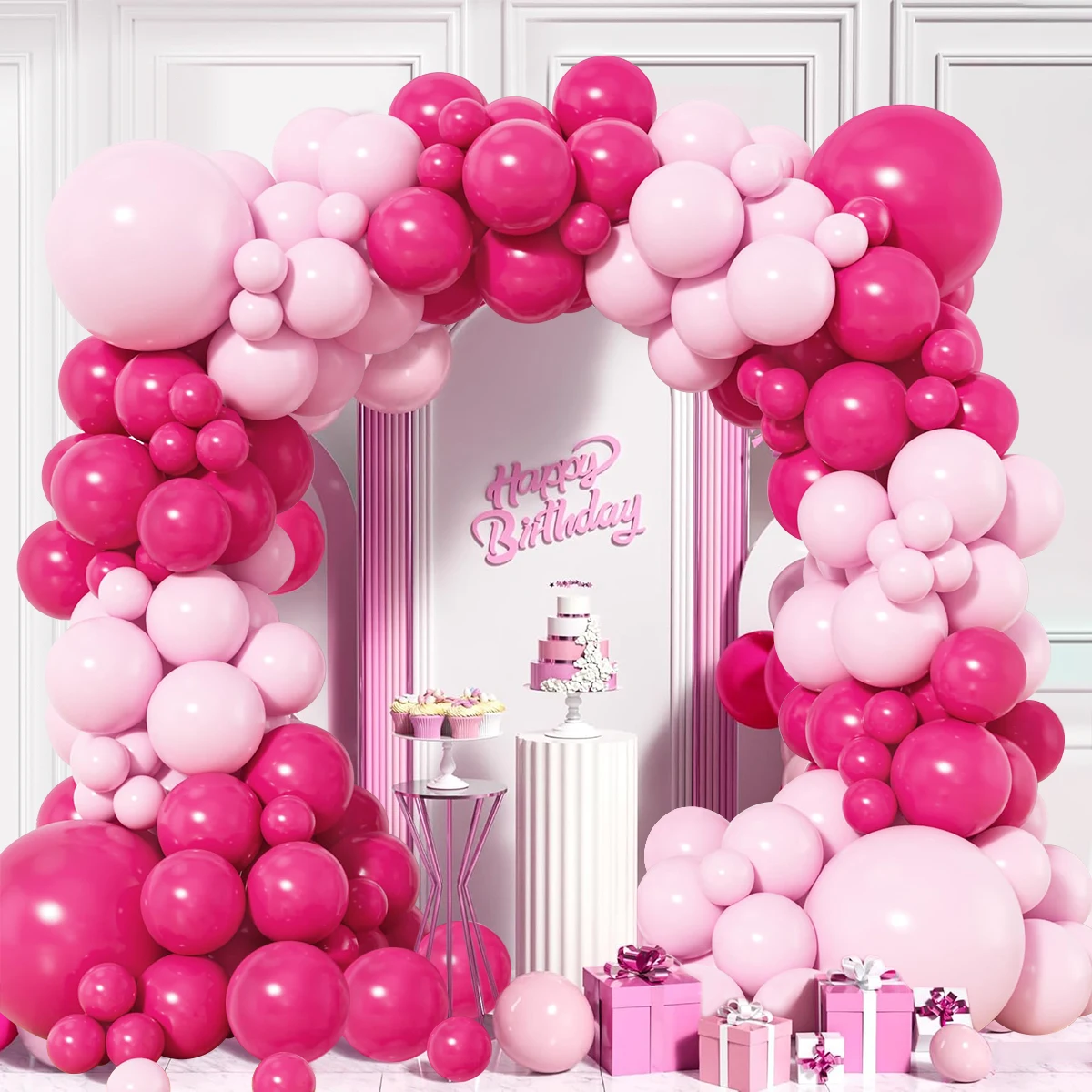 Latex Balloon Birthday Balloons Birthday Balloon Set Party Balloon Set Birthday Party Decoration Set Balloon Arch Kit Balloon Arch Set Inflatable Balloon Macaron Pink Balloon Garland Arch Kit Gender Reveal Party Decoration Kids Globo Confetti Latex Ballon Birthday Boy Or Girl Decor