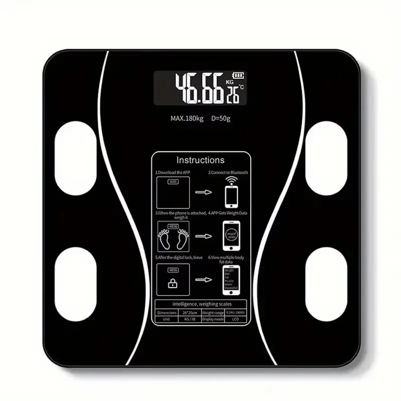 1pc Household Electronic Weight Scale Precise Charging Body Fat