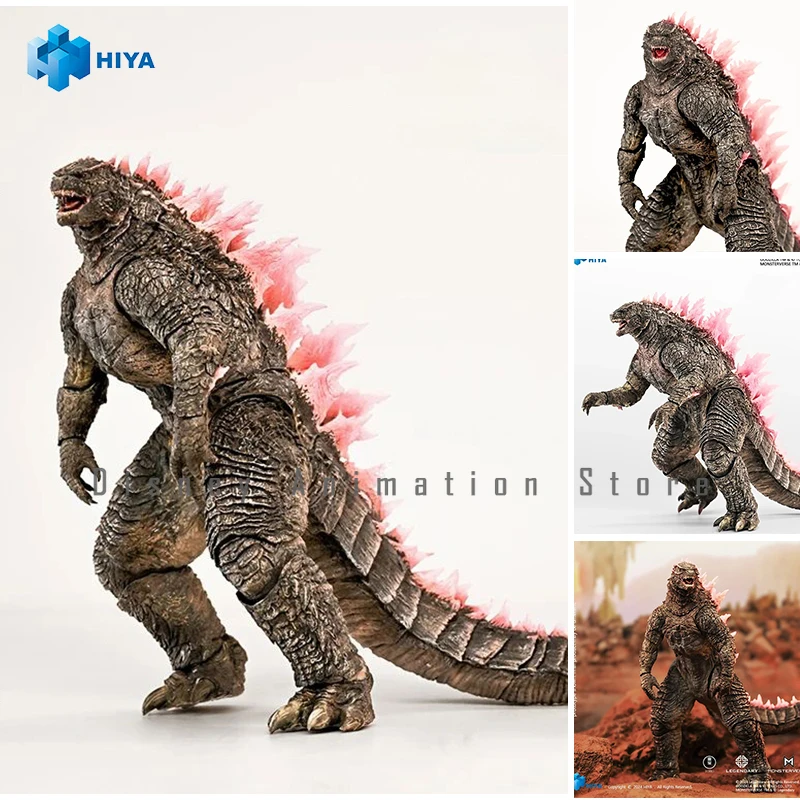 

HIYA Pink Godzilla Vs Kong: The New Empire Evolved Ver EXQUISITE BASIC S.H.MonsterArts Series Action Figure Model Toy Hobby