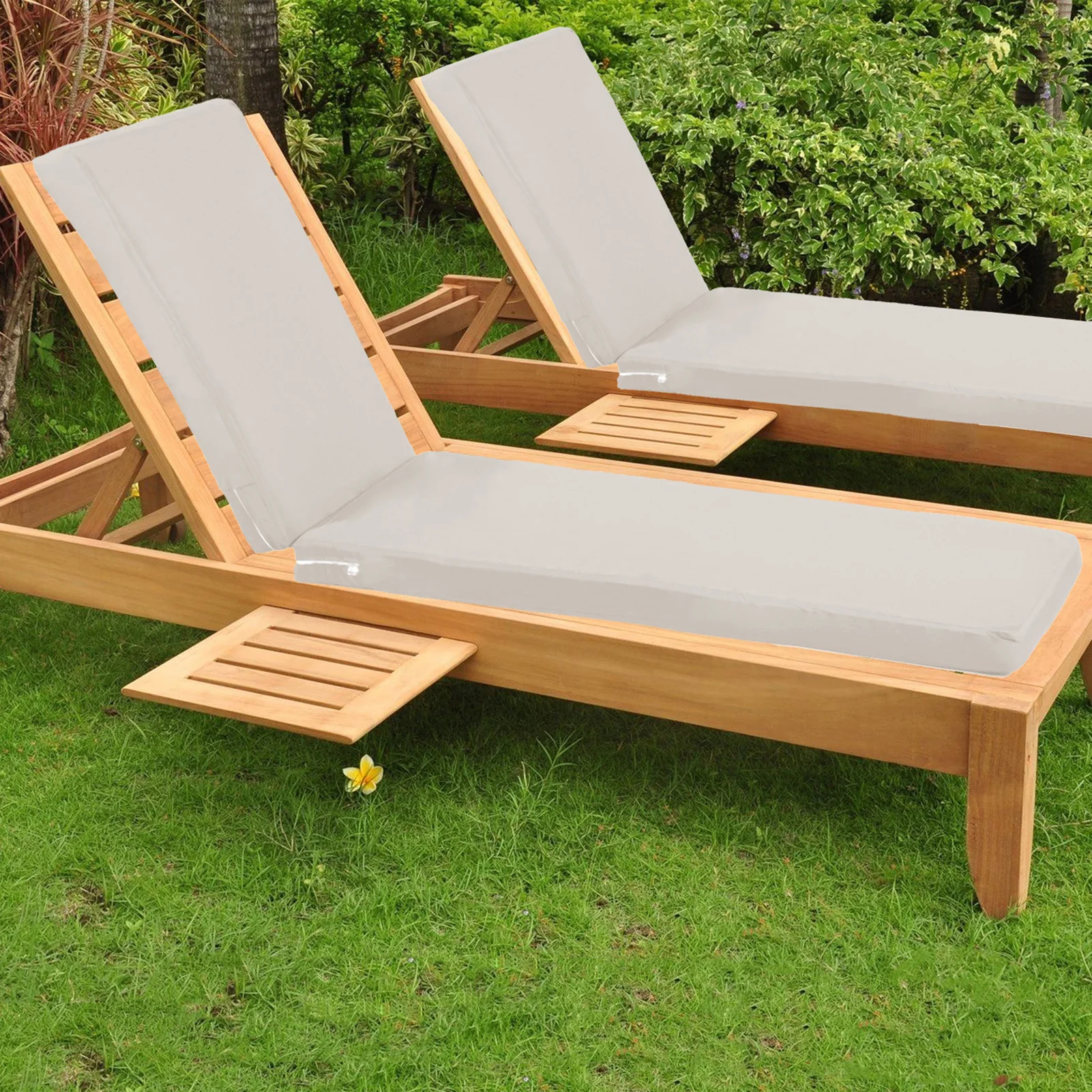 Lounge Chair Cushion 6 件套 Waterproof Patio Cushions Beach Chair Cushion Chaise Cushion for Outdoor Poolside Lounge Chair Fun 6