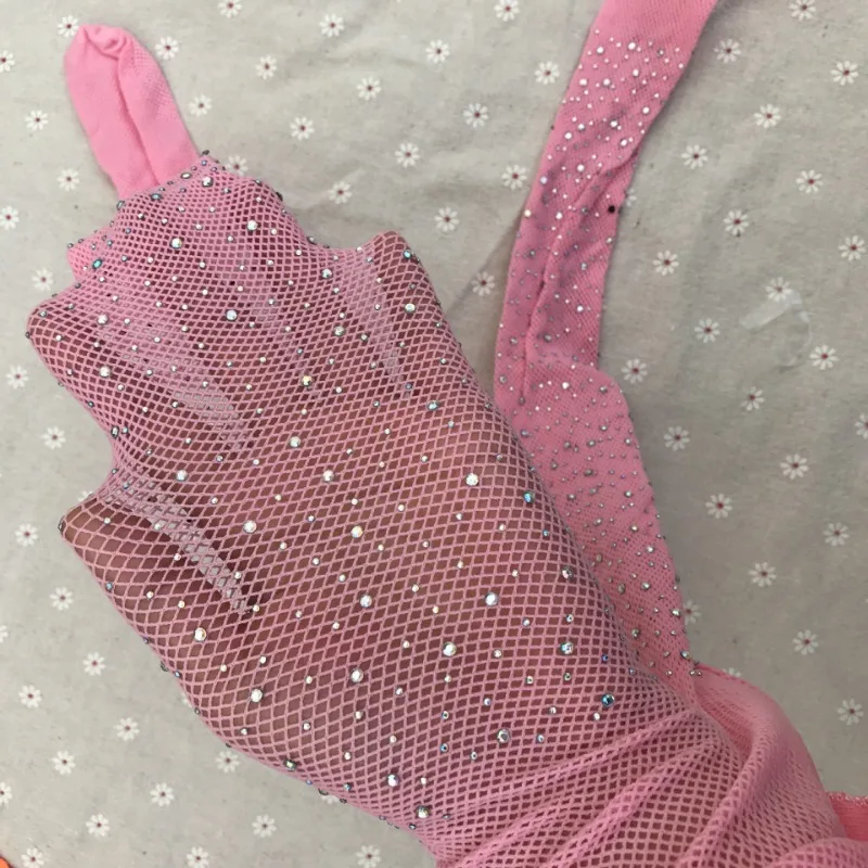 Summer Mesh Thin Tight for Kids Girl Fashion Shiny Rhinestone Solid Color Children Pantyhose Breathable Legging Stocking Sock