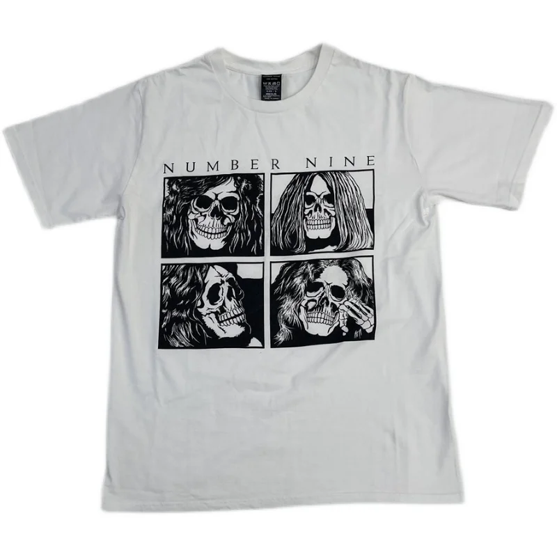 New Novelty Men Number Nine Rock band Skull T Shirts T-Shirt Hip