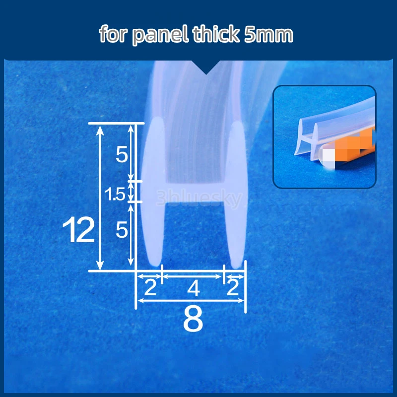 H Forma Tira De Vedação De Borracha,