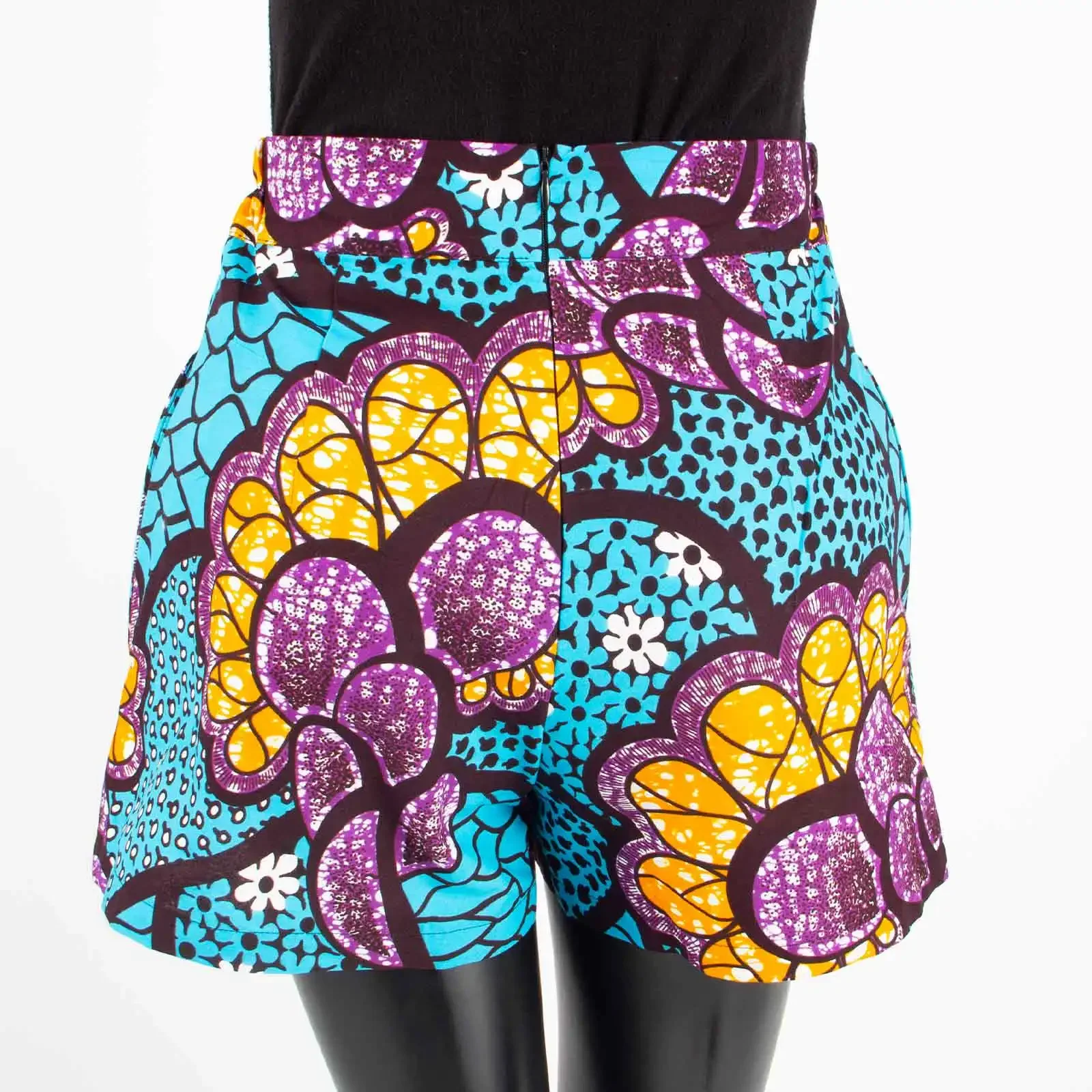 Summer Women Beach Shorts 100% Cotton Batik Print Pattern African Shorts african beach shorts