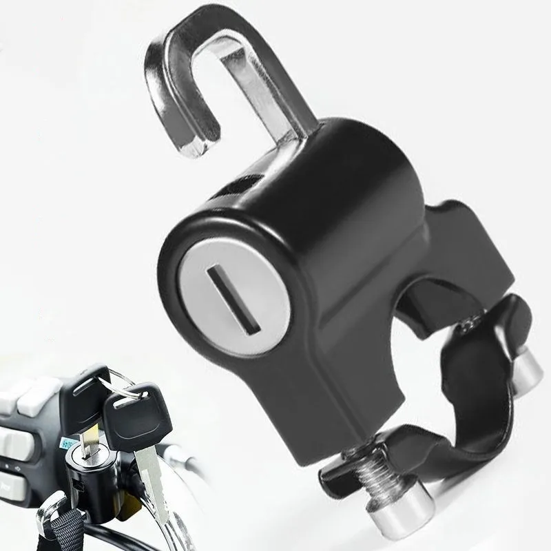 Electric Car Helmet Lock Anti-Theft Fixed Lock Motorcycle Security Cap Lock Battery Car Key Hook Lock stainless steel car steering wheel lock anti theft security tool security rotary steering wheel lock self defense lock tools