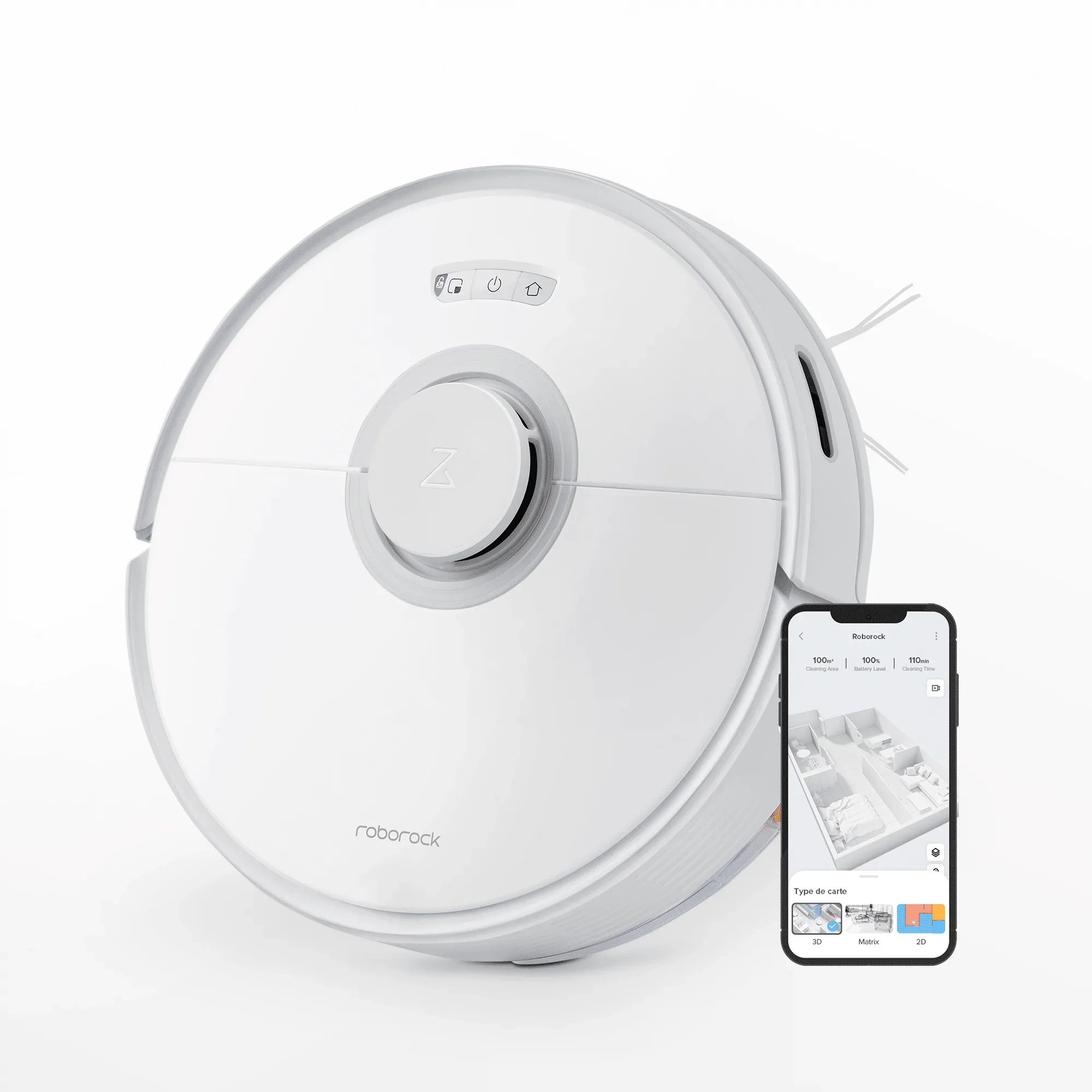 

T8 Robot Vacuum Cleaner 3D Mapping Wet Dry Cleaning Home Floor Pet Hair 4200Pa Suction Smart Navigation Planned App