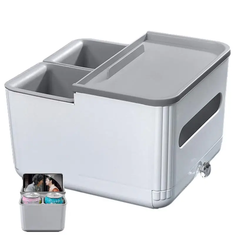 

Car Armrest Storage Box Universal Center Console Storage Box Car Seat Organizer Multifunctional Backseat Holder For Paper Phones