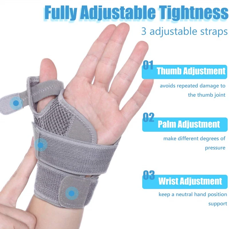Thumb Spica Splint Stabilizer Wrist Support Brace Protector Carpal Tunnel Tendonitis Pain Relief Right Left Hand Immobilizer 1PC, wrist brace,wrist support,thumb splint