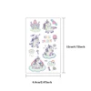 5pcs Green Luminous Glow Waterproof Temporary Tattoo Stickers Cute Cartoon Unicorn For Kids Arm Face Body Art Fake Tattoos 6