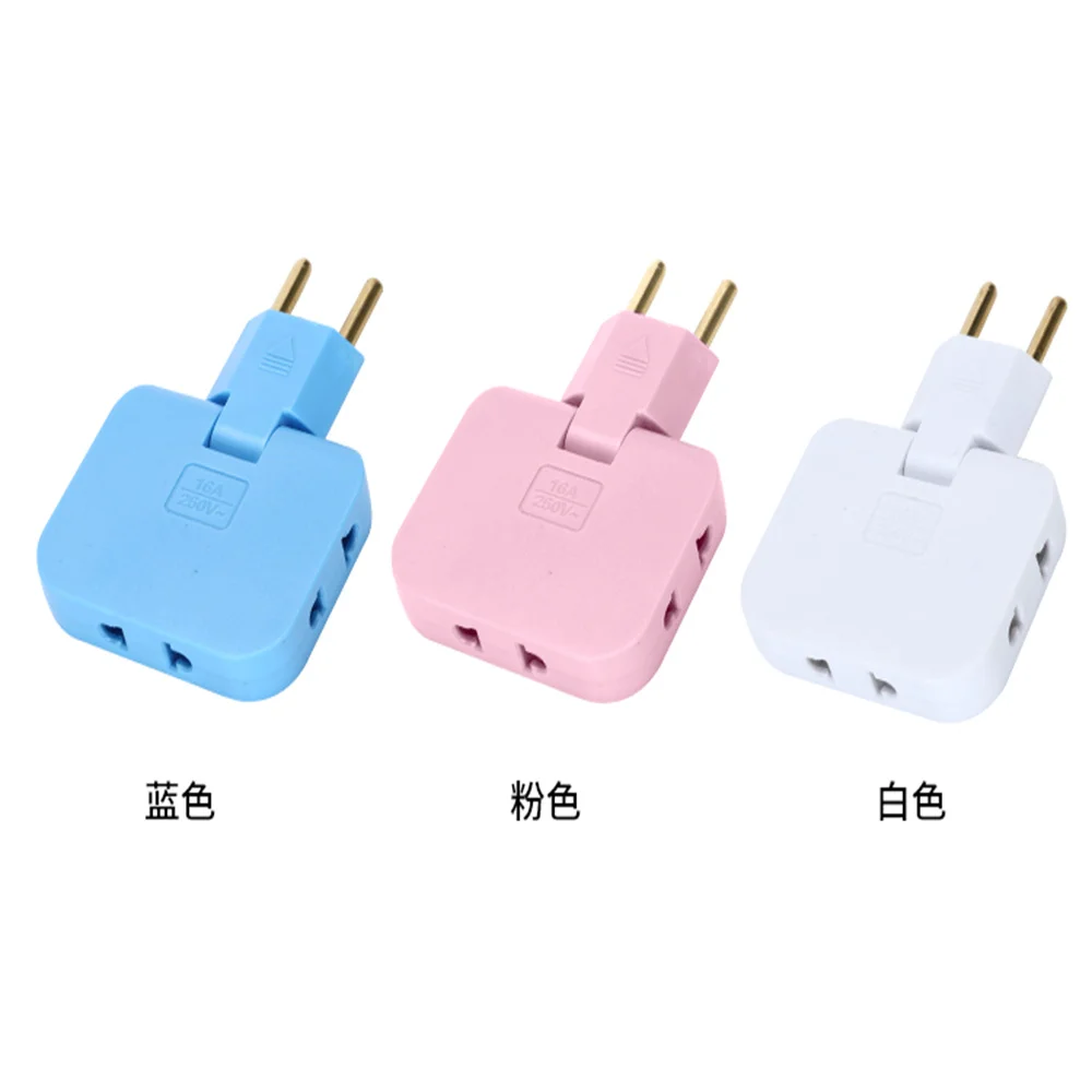 Power strip EU Plug 3 AC Outlet Power Strip Multiprise 1 Convert 3 Extension Electrical Socket 180&deg; Rotating Fulfillment Socket AC Adapter