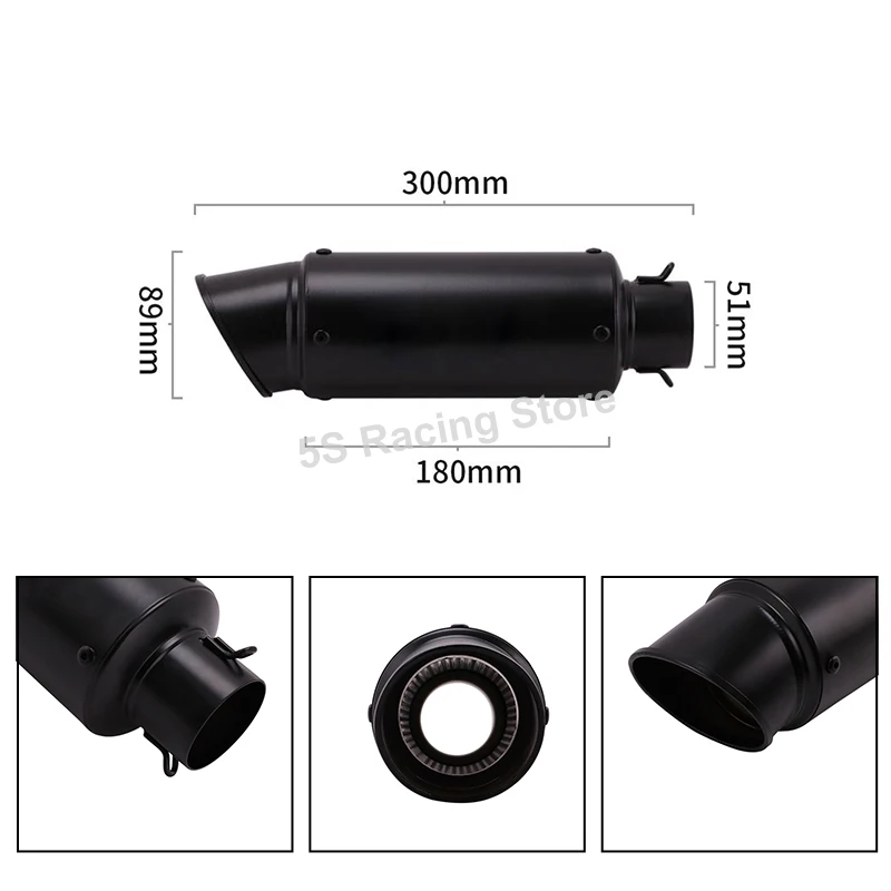 For Yamaha YZF R6 2006 - 2018 2019 Motorcycle Exhaust Escape System Moto Modify Carbon Muffler Mid Link Pipe 60mm DB Killer - Image 4