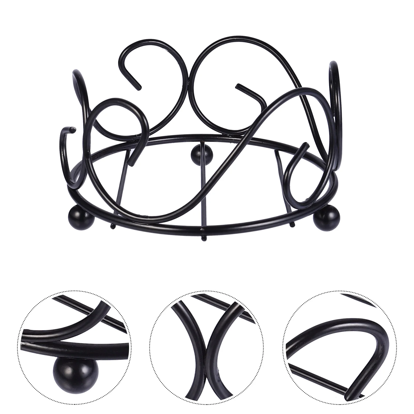 

Coaster Holder Iron Wrought Insulated Mat Pot Pad Insulation Holding Heat Proof Cushion Cup Drinking Coasters