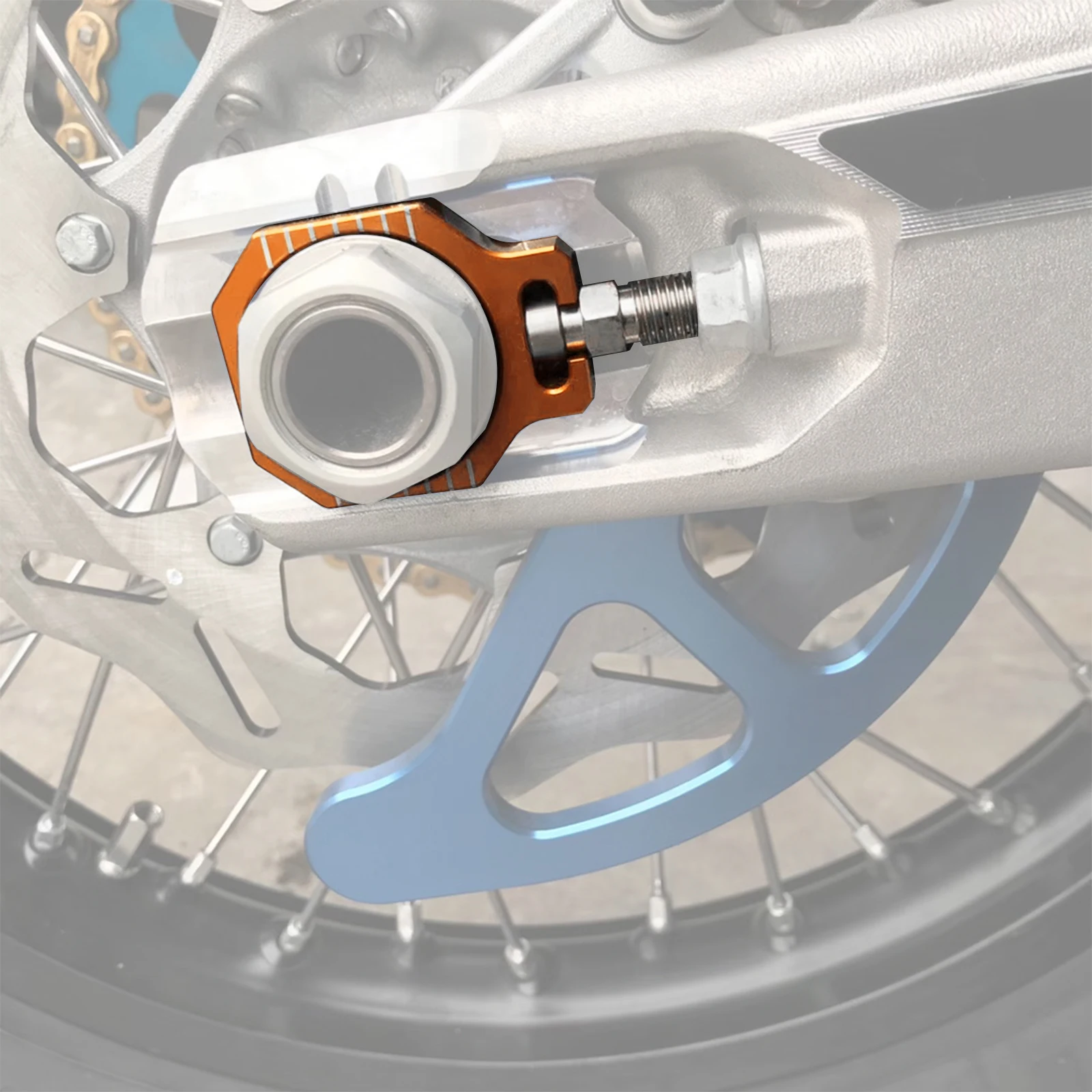 NICECNC für 2023 2022 2021 KTM EXC 300 EXCF 350 EXC-F 450 XC-W Husqvarna TE 300 FE GasGas EC 300 Hinterachsblöcke Kettenspanner – Detail 13