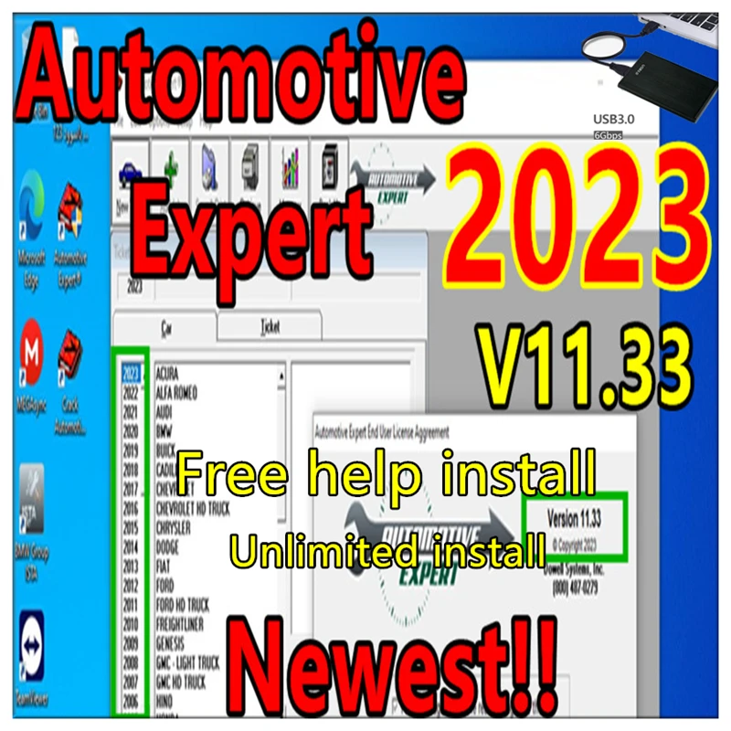 2023 Automotive Expert V11.33 with Crack Management Software+ TIME ...