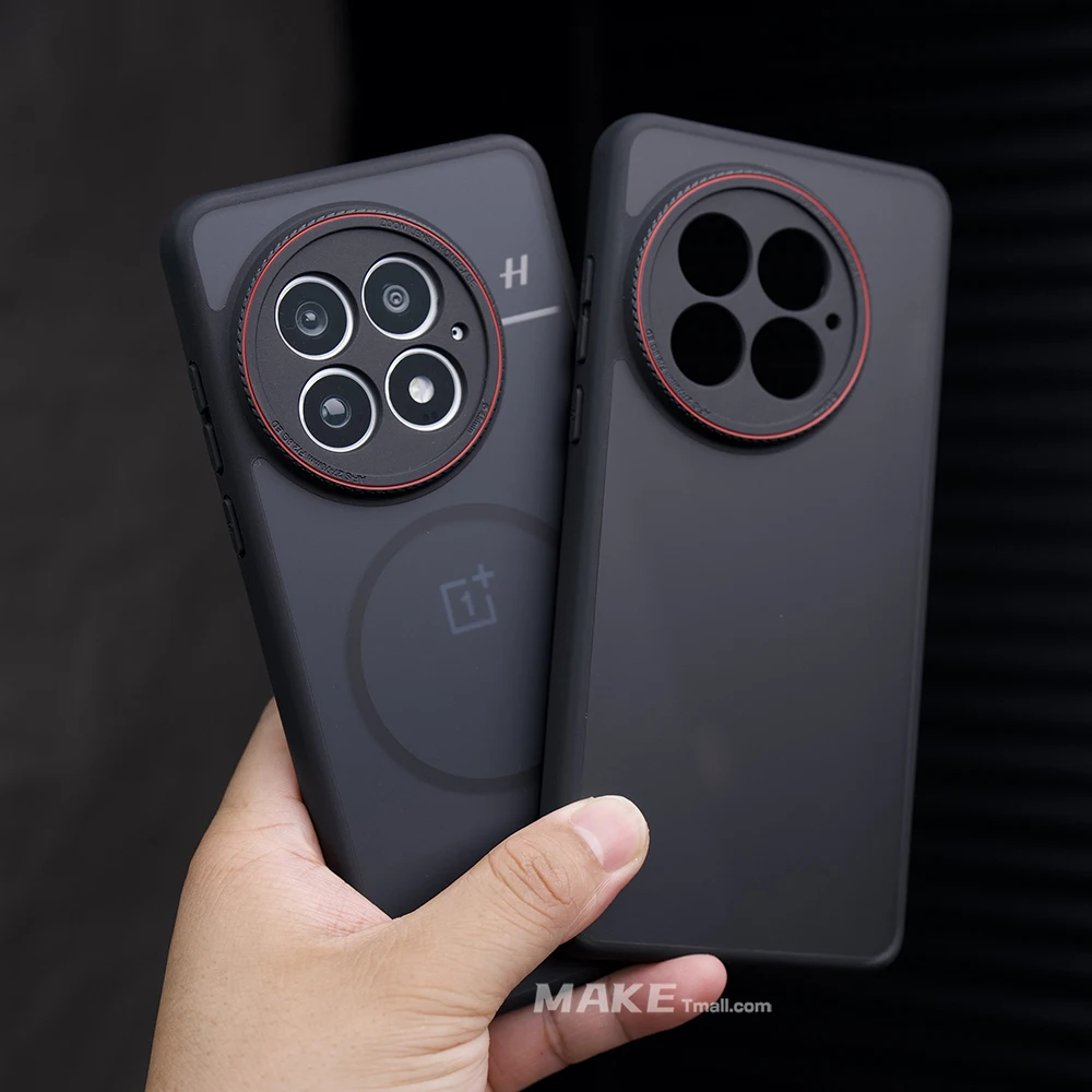 Luxury Matte Magnetic Bracket Phone Case with Wireless Charging Capability
