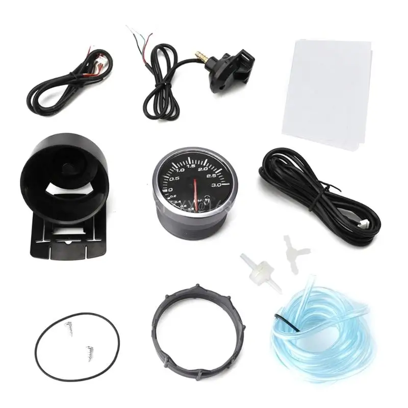 Durable60MMAutoCarPressureGaugeBoostsTurbosGauge12V03BAR