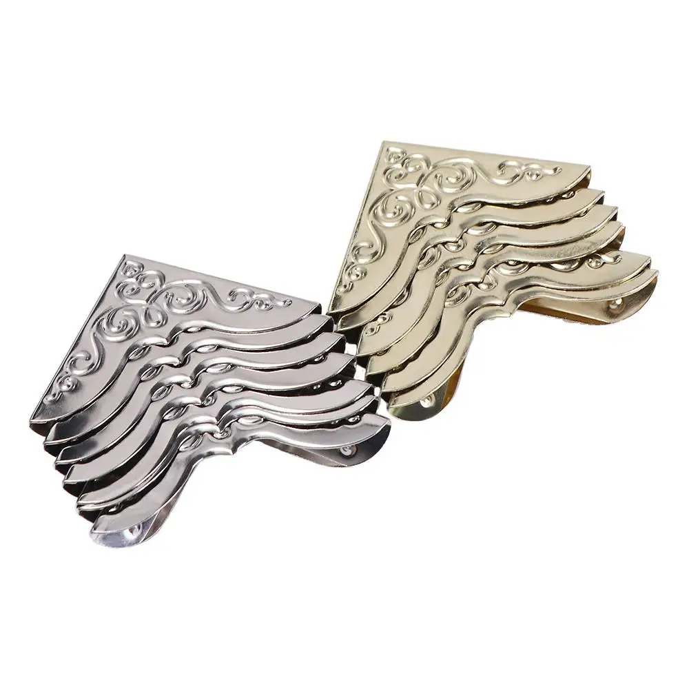 Decorative Metal Corner Protectors - Set of 40 for Frames, Boxes, and Albums