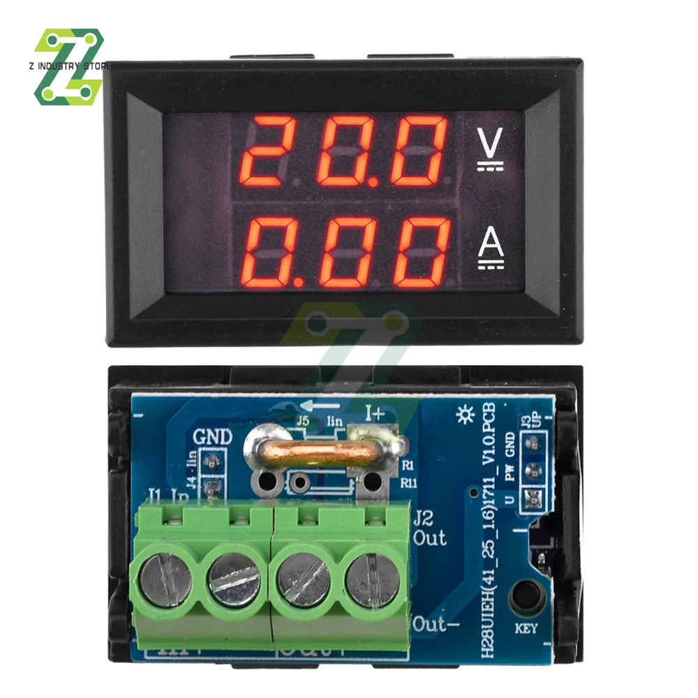 

DC 7-100V 50A цифровой вольтметр амперметр светодиодный двойной дисплей детектор напряжения панель измерителя тока ампер вольтметр 0,28 дюйма