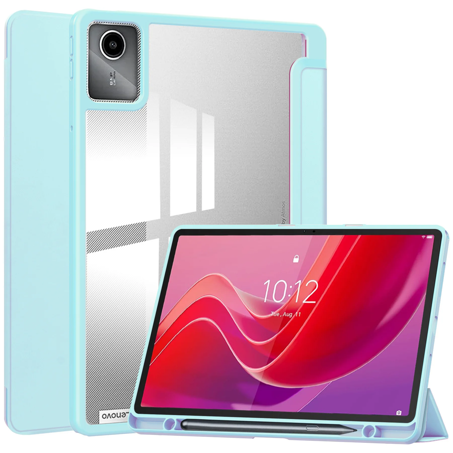 Premium Tablet Case with Pen Holder and Folding Stand, 11-Inch Cover