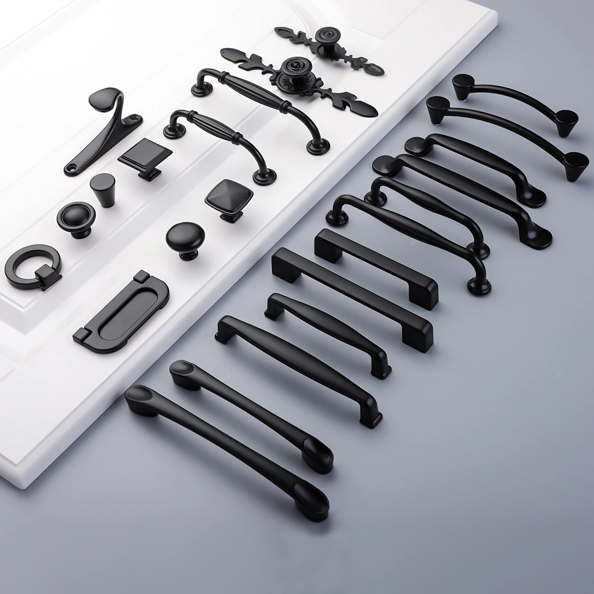Black Handles for Furniture Knobs and Handles Kitchen Handles