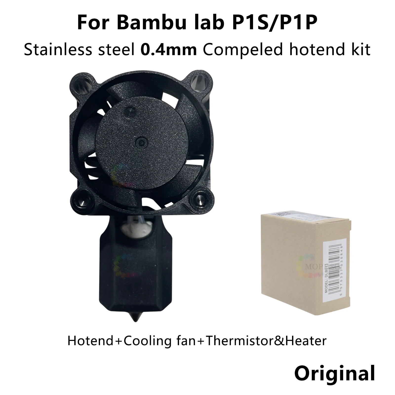 Original Hotend for Bambu Lab p1p X1C P1S X1 P1P Upgrade Hot end Print Head 3D printing parts for bambulab Hardened steel Nozzle