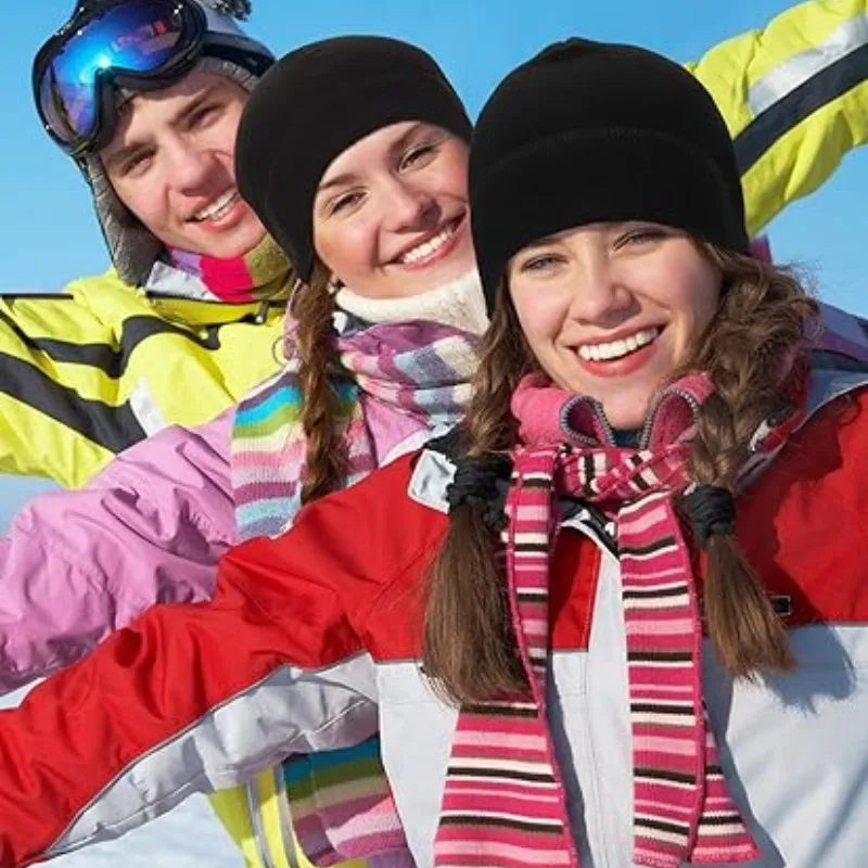 Winter Warm Running Cap Anti-Cold MTB Helmet Liner Fleece Skull Hat Men Women Windproof Thermal Outdoor Sport Ski Beanie Cap