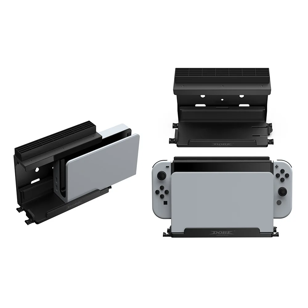 TNS-3118 For Switch For Switch OLED Console Grip Universal 2-in-1 Wall Bracket game card storage box mount storage