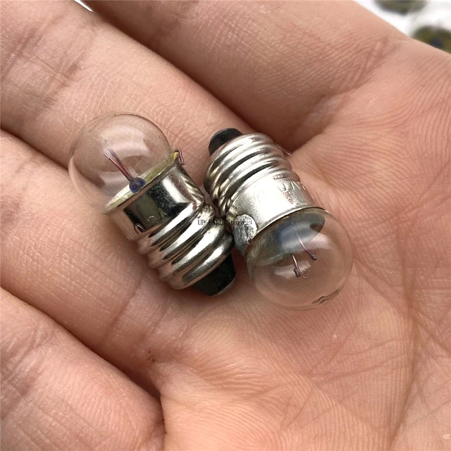 Petite ampoule à perles électriques filetées, perles de lampe