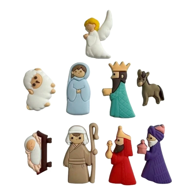 Belén De Navidad Para Amantes De Los Gatos – Set Completo De 9 Figuras De Resina – Original Y Divertido