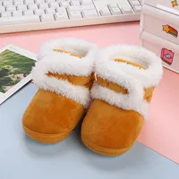 0-15 Month Baby Girls Boys Boots Infant Plush Snow Booties Autumn Winter Warm Newborn Shoes Fashion Warm Toddler First Walkers 3
