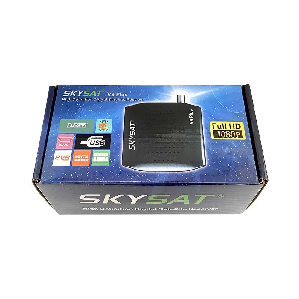 SKYSAT-Récepteur satellite V9 Plus HD, Super Mini DVBS2, prise en charge  CS, WiFi, 3G, PVR, V9 +