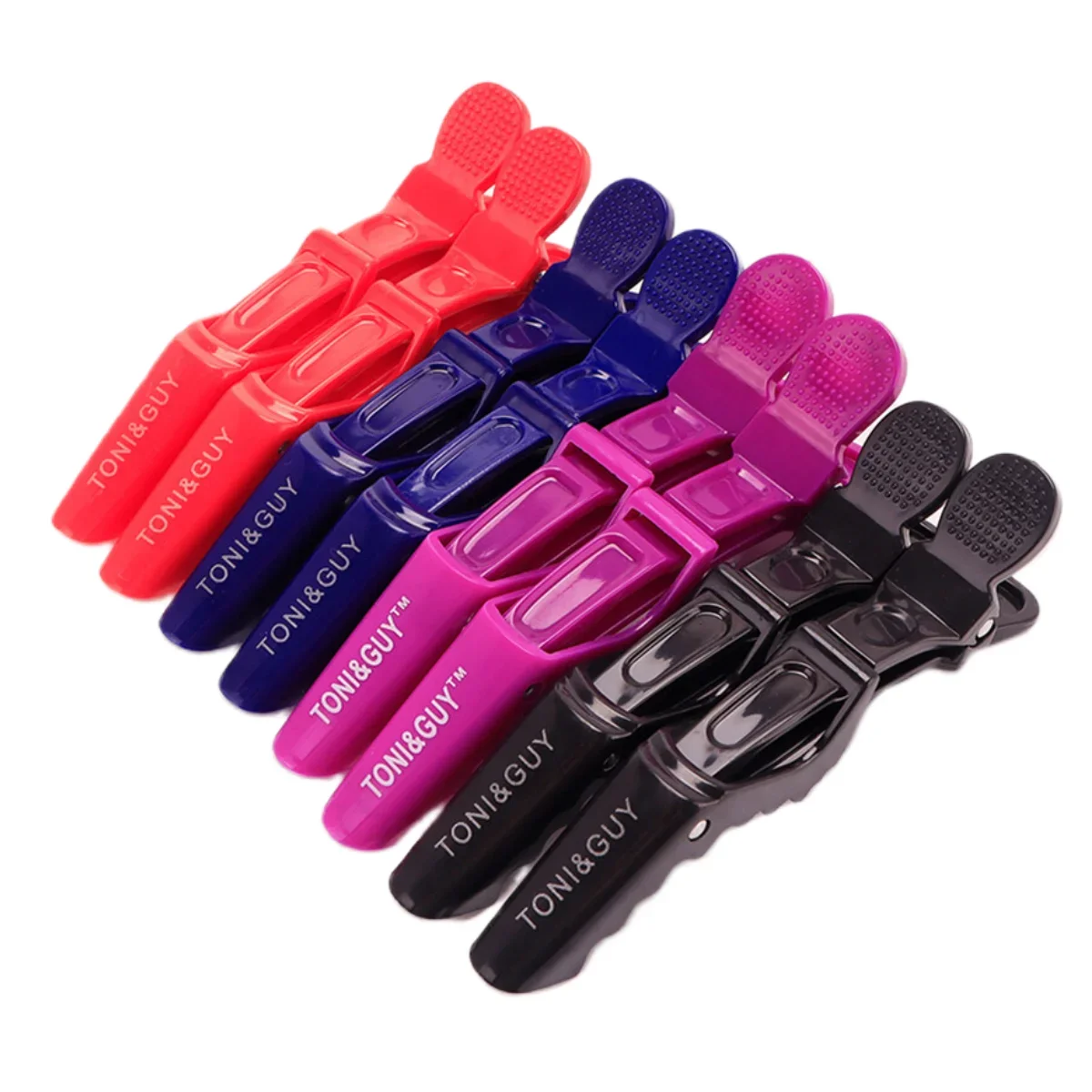Hair Clips 6PCS Alligator Hair Clip Professional Hairdressing Clamps Barber Salon Styling Plastic Hair Claw Accessories
