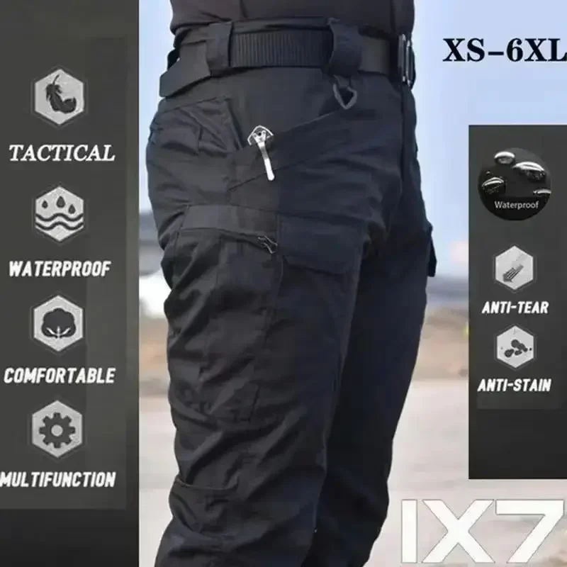 

Plus Size 6XL Military Cargo Pants Men Multi Pocket Outdoor Tactical Sweatpants Army Waterproof Quick Dry Elastic Hiking Trouser