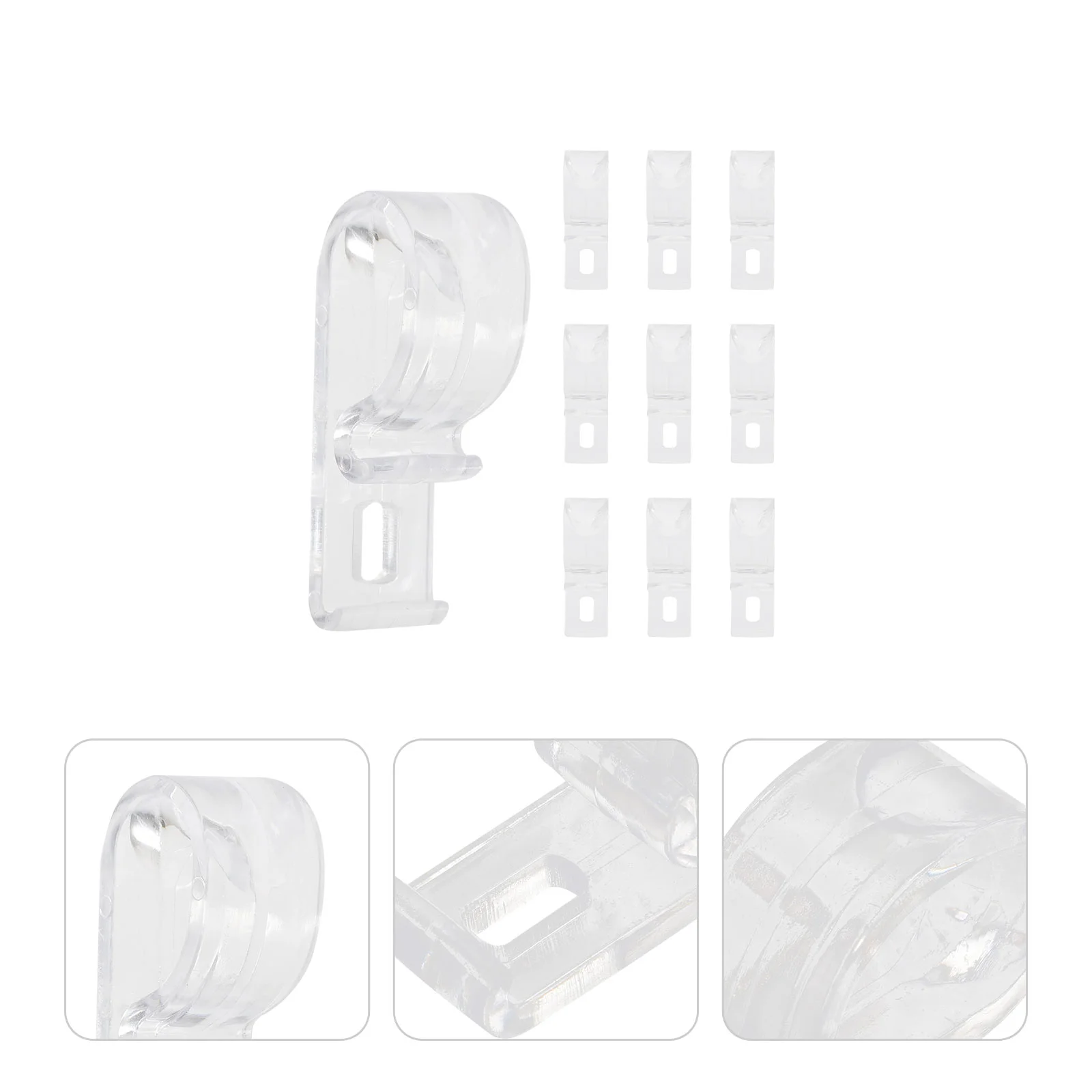 10 Pcs Curtain Hook Roller Shade Parts Decorative Hooks Roman Blinds