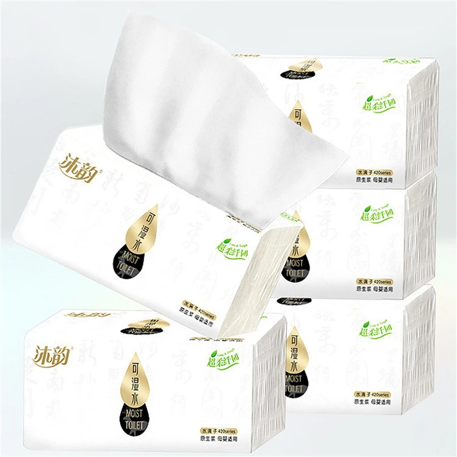 210pcs Paper Tissue Soft Facial Tissue 100% Pure Wood 3 Layer Bathroom Toilet Kitchen napkin