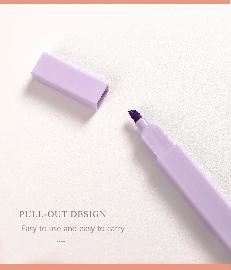 JIANWU 6pcs/set Soft Tip Highlighter Light Color Kawaii Marker Pen DIY Photo Album Journal Fluorescent Pen Student Stationery JIANWU 6pcs/set Soft Tip Highlighter Light Color Kawaii Marker Pen DIY Photo Album Journal Fluorescent Pen Student Stationery