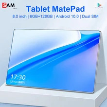 

2022 New Tablet MatePad 8 Inch Tablet Android 10 6GB RAM 128GB ROM Tablet PC MT6797 1920x1200 IPS Dual Phone Call 5G WiFi Tablet